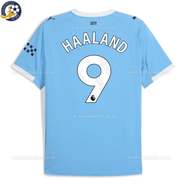 Man City HAALAND 9 Home Men Football Shirt 25/26 - Back View