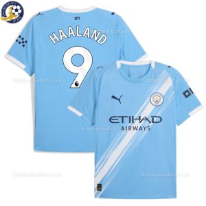 Man City HAALAND 9 Home Men Football Shirt 25/26 - Over View