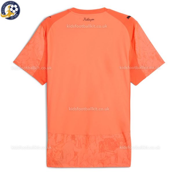 Manchester City Orange KidSuper Men Football Shirt 25/26 - Back View