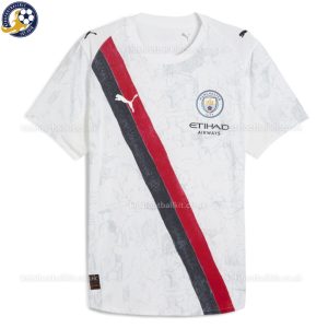 Manchester City White KidSuper Men Football Shirt 25/26 - Front View