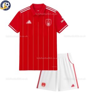 Nottingham Forest Home Kids Football Kit 2025/26 - Front View