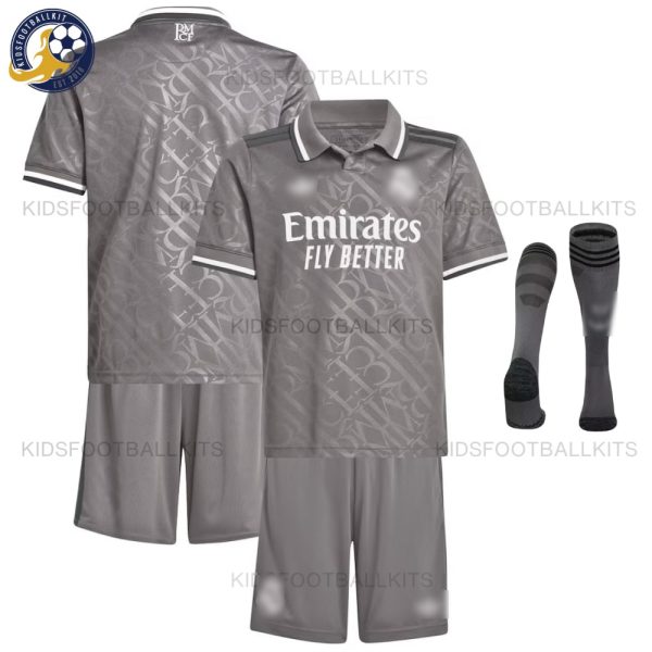 Real Madrid Third 24 25 Kid Football Kit - With Socks