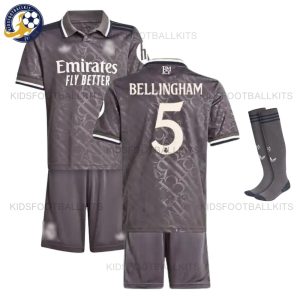 Real Madrid Third Kids Kit 2024/25 BELLINGHAM 5