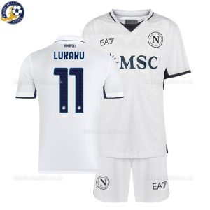 SSC Napoli LAKAKU 11 Away Kids Football Kit 24/25 - Over View