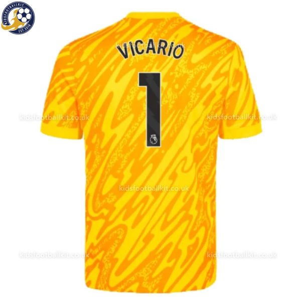 Tottenham VICARIO 1 Goalkeeper Men Football Shirt 2024/25 - Back View