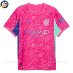 Man City Pink Goalkeeper Men Football Shirt 25/26 - Front View