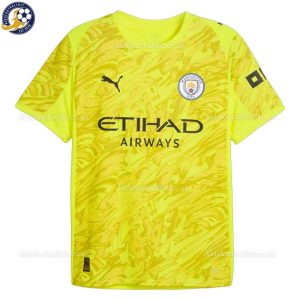 Man City Yellow Goalkeeper Men Football Shirt 25/26 - Front View