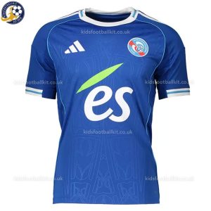 RC Strasbourg Home Men Football Shirt 25/26 - Front View
