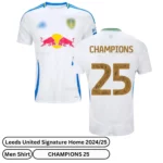 Leeds United Signature Home Men Football Shirt 2024/25 - CHAMPIONS 25 (Over view)