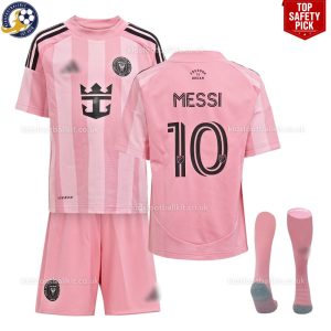 Inter Miami 25/26 Home Kids Football Kit MESSI 10 - Overview With Socks Top Safety Pick