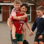 Messi & Ronaldo Kids Football Kit Combo - AI GEN VER 7