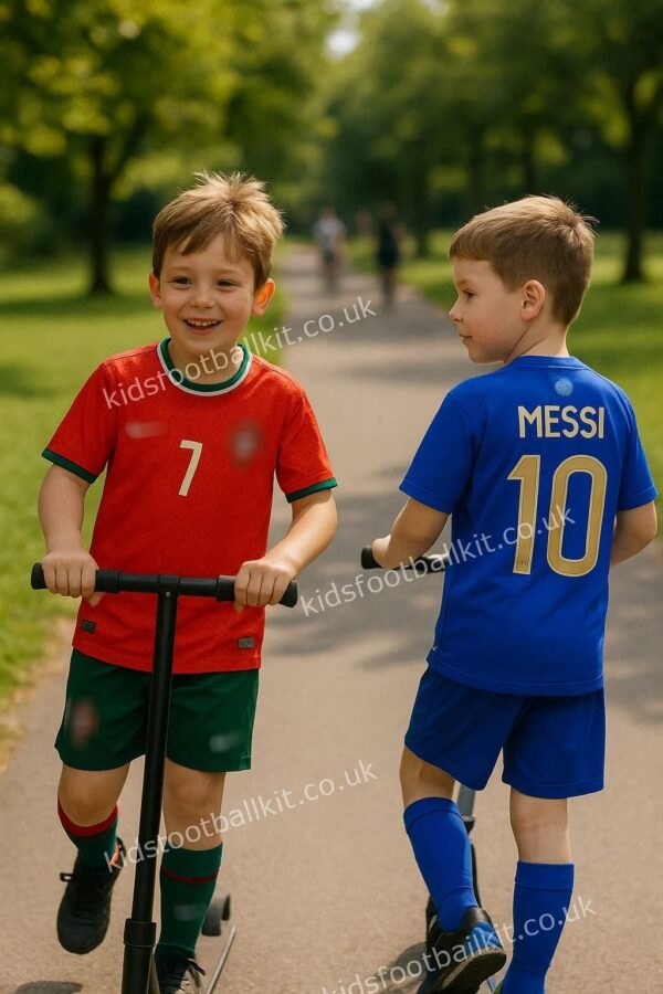 Ronaldo & Messi Kids Football Kit Combo - AI GEN