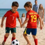 Ronaldo & Lamine Yamal Kids Football Kit Combo - AI GEN VER 4