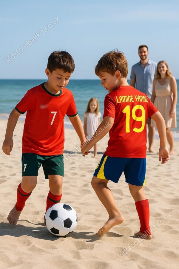 Ronaldo & Lamine Yamal Kids Football Kit Combo - AI GEN VER 4