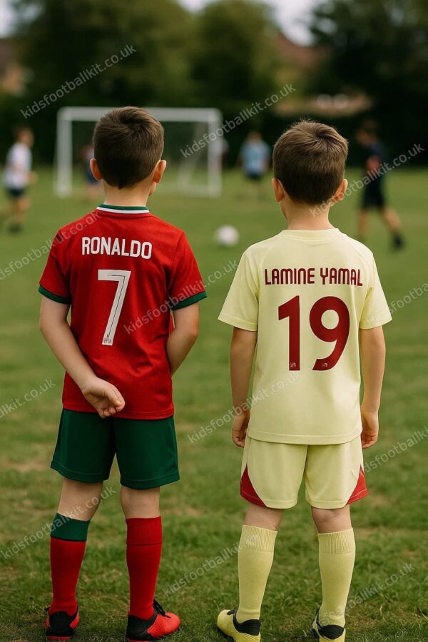 Ronaldo & Lamine Yamal Kids Football Kit Combo - AI GEN VER 6