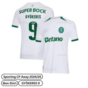 Sporting Cp GyöKeres 9 Away Men Shirt 24/25 | Full Gift Set