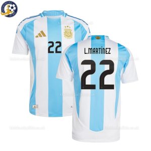 Argentina Martinez 22 Home Men Football Shirt 2024 - Front View