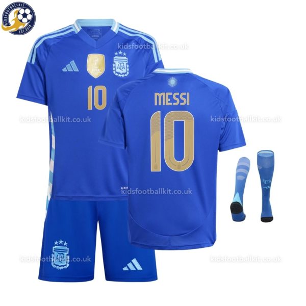 Argentina 22 åççHome Kids Football Kit 2024 - Front View