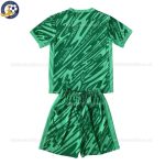 England Green Goalkeeper Kids Kit 2024 - Back View