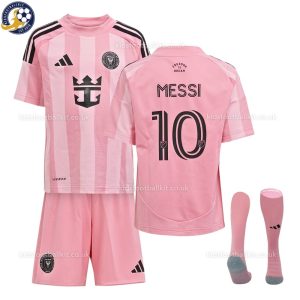 Inter Miami 25/26 Home Kids Football Kit MESSI 10 - Overview With Socks