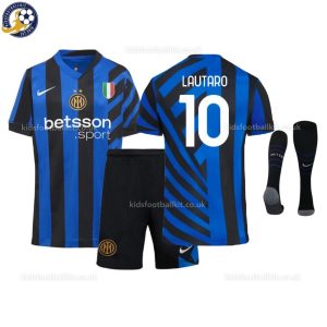 Inter Milan LAUTARO 10 Home Kids Football Kit 24/25 - Front View