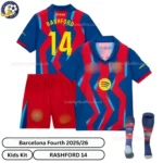 Barcelona-Fourth-Kids-Football-Kit-2025-26-RASHFORD-14-over-view-with-socks-r