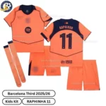 Barcelona-Third-Kids-Football-Kit-2025_26-–-RAPHINHA-11-over-view-with-socks-r