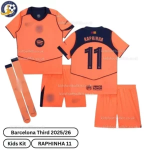 Barcelona-Third-Kids-Football-Kit-2025_26-–-RAPHINHA-11-over-view-with-socks-r