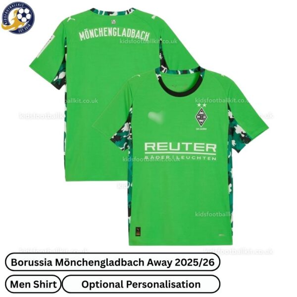 Borussia Mönchengladbach Away Men Football Shirt 2025_26-over view-b