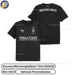 Borussia Mönchengladbach Third Men Football Shirt 2025_26-over view-b