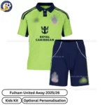 Fulham Away Kids Kit 25_26- front view-blur