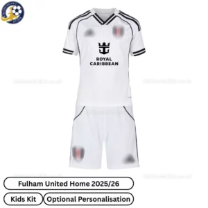 Fulham United Home Kids Football Kit 2025/26 - Front Viwe blur