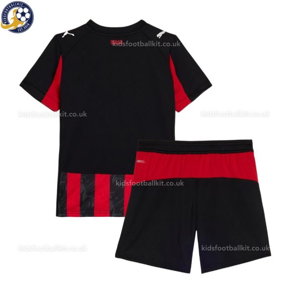AC Milan Home Kids Football Kit 2025/26 - Image 2