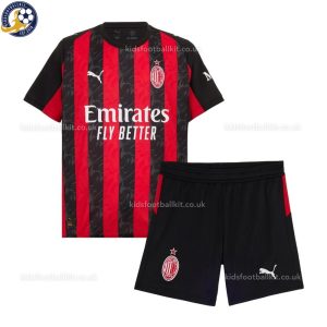 AC Milan 25/26 Home Kids Football Kit - Front View