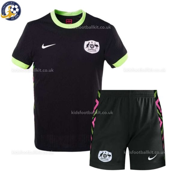Australia Away Kids Football Kit 2025/26 - Front View