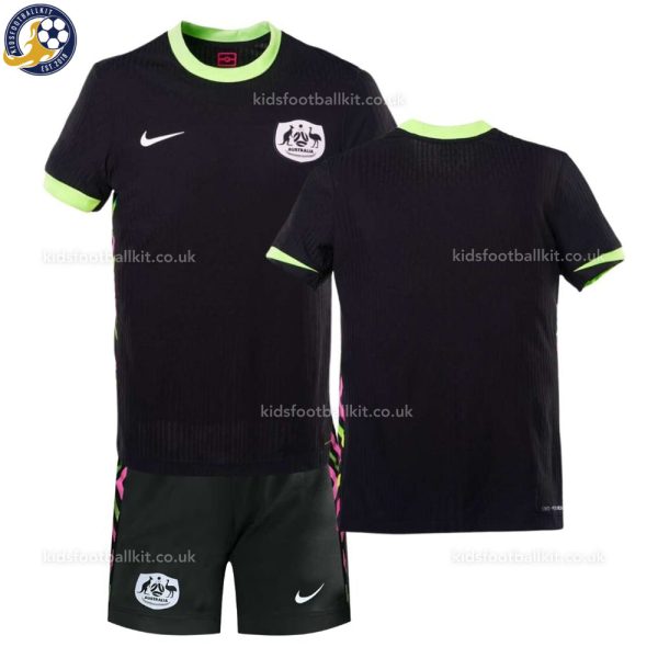 Australia Away Kids Football Kit 2025/26 - Over View