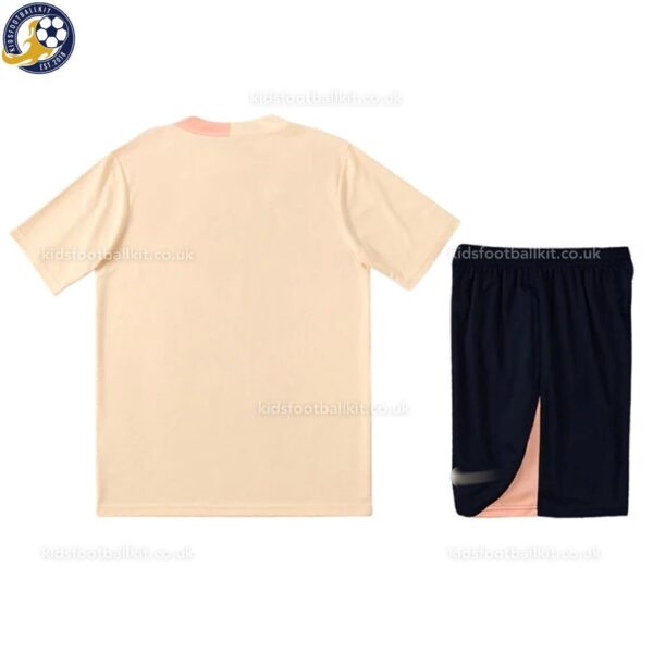 Barcelona Beige Training Kids Football Kit 2025/26 - Details (2)