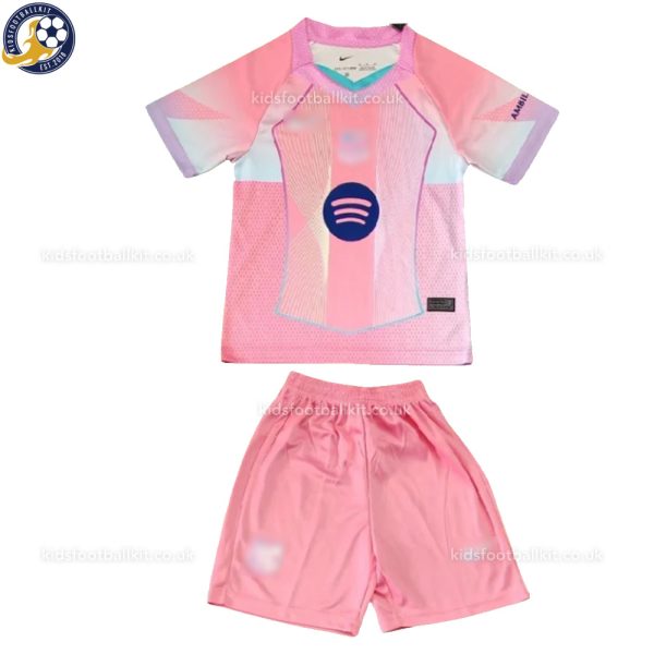 Barcelona 25/26 Special Edition Kids Football Kit - Front View