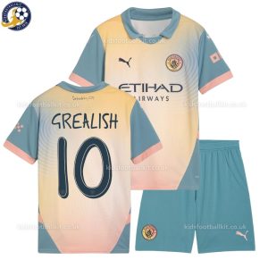 Man City GREALISH 10 ‘Definitely City’ Kids Football Kit 24/25 - Over View