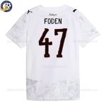 Manchester City FODEN 47 White KidSuper Men Football Shirt 25/26 - Back View