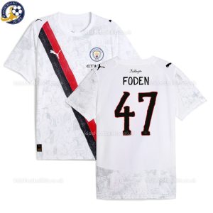 Manchester City FODEN 47 White KidSuper Men Football Shirt 25/26 - Over View