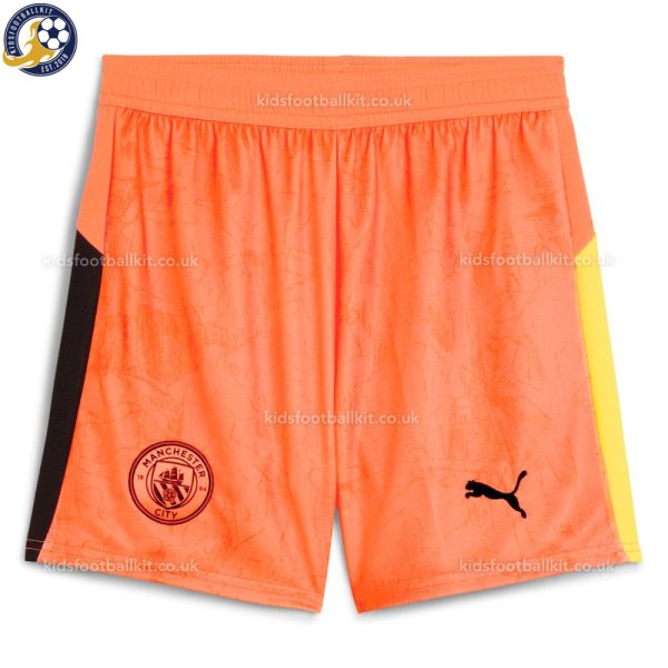 Manchester City EDERSON M. 31 Orange KidSuper Kids Football Kit 2025/26 (No Socks) - Image 4