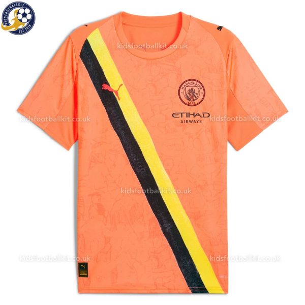 Manchester City EDERSON M. 31 Orange KidSuper Men Football Shirt 2025/26 - Image 2