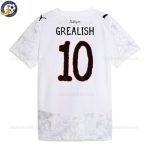 Manchester City GREALISH 10 White KidSuper Men Football Shirt 25/26 - Back View