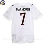 Manchester City MARMOUSH 7 White KidSuper Men Football Shirt 25/26 - Back View