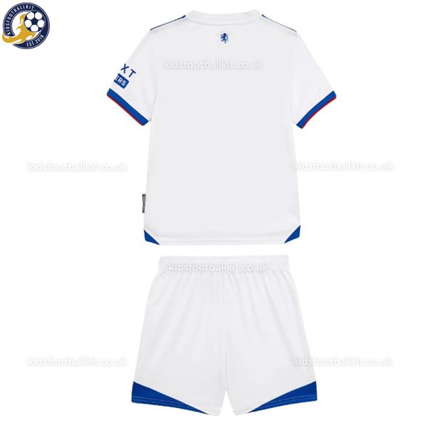 Rangers Away Kids Football Kit 2025/26 - Back View