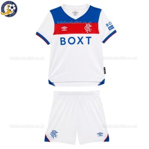 Rangers Away Kids Football Kit 2025/26 - Front View