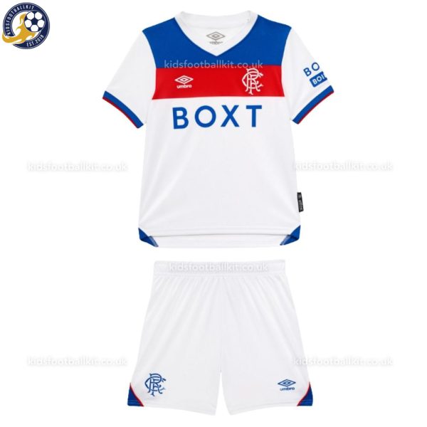 Rangers Away Kids Football Kit 2025/26 - Front View