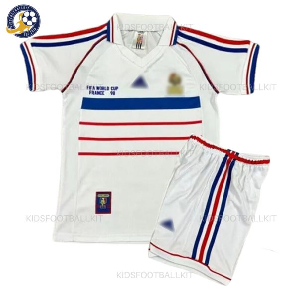 France Away Kids Football Kit 1998
