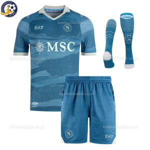 SSC Napoli Limited Edition Kids Football Kit 2024/25 - Front view